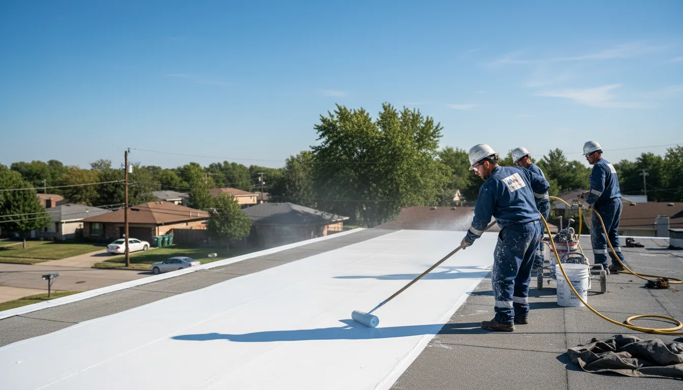 Commercial roof coating in Sharon, ND near me